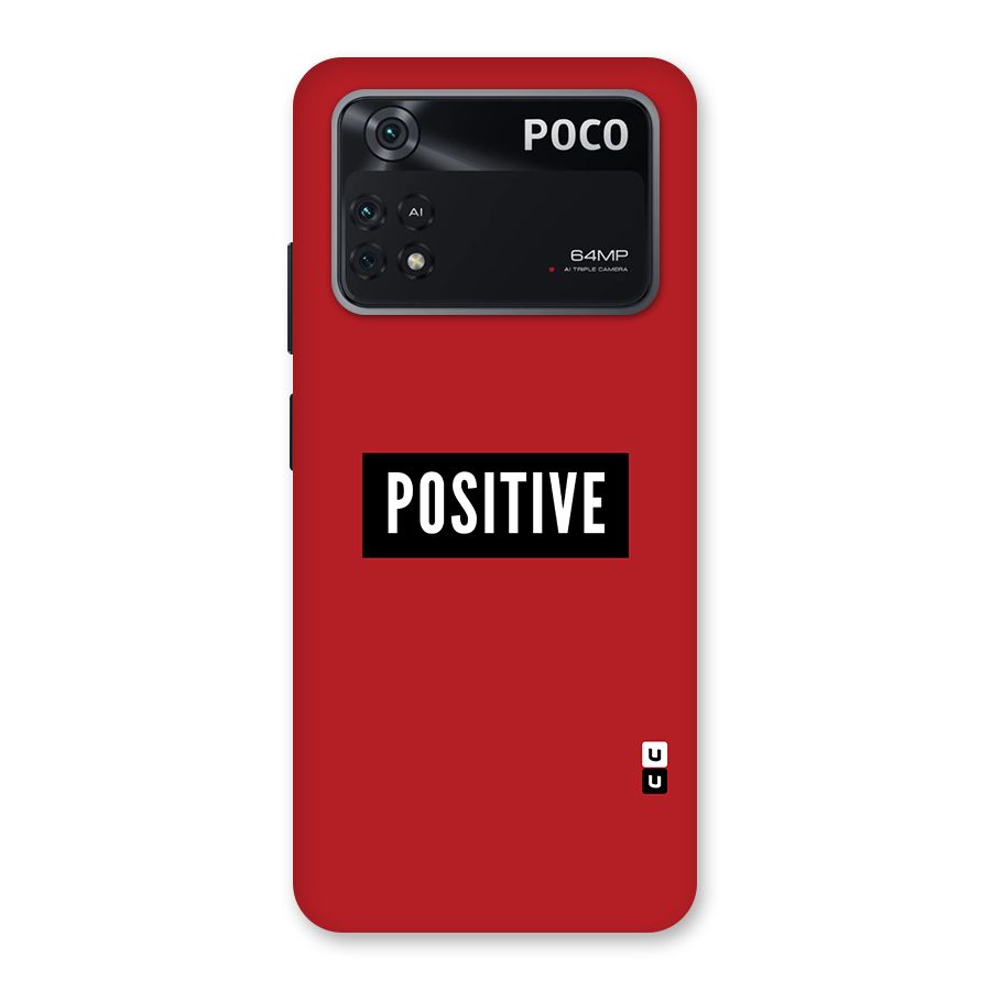 Stay Positive Back Case for Poco M4 Pro 4G