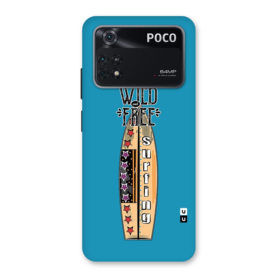 Stay Wild and Free Back Case for Poco M4 Pro 4G
