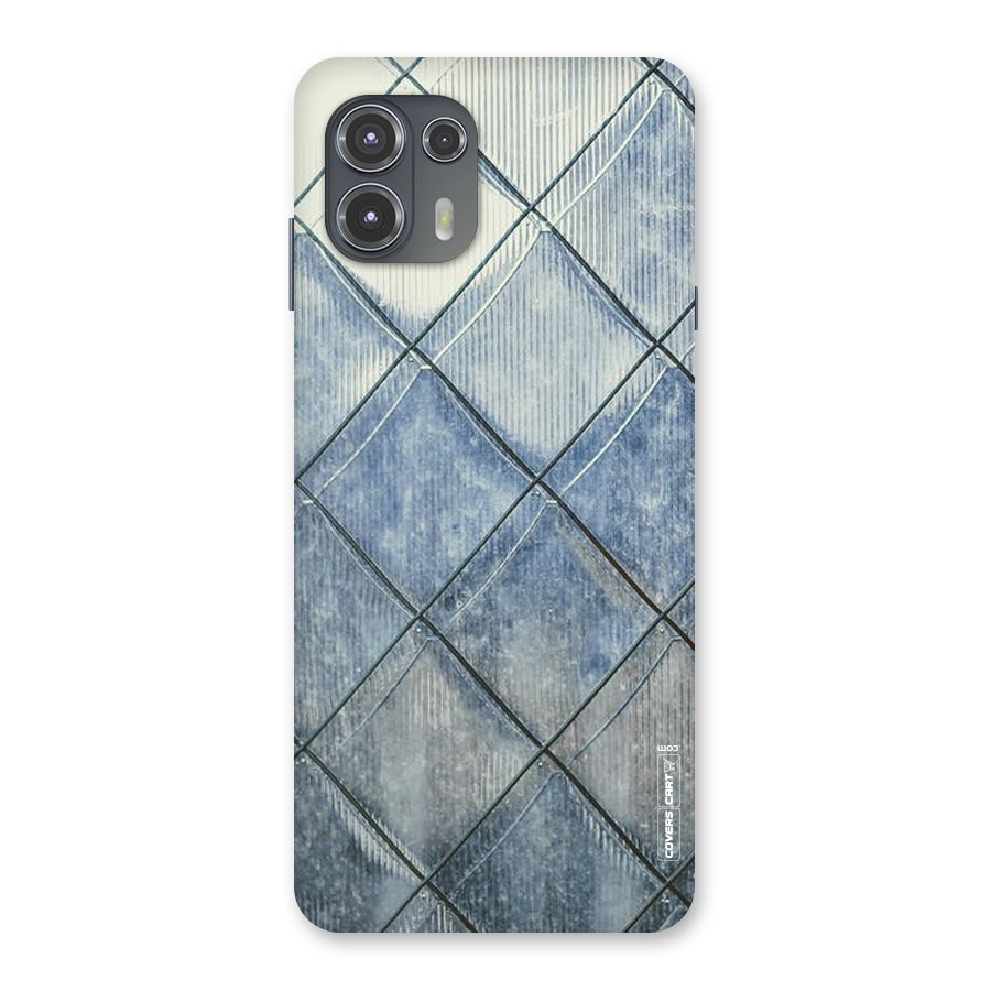 Steel Blue Pattern Back Case for Motorola Edge 20 Fusion