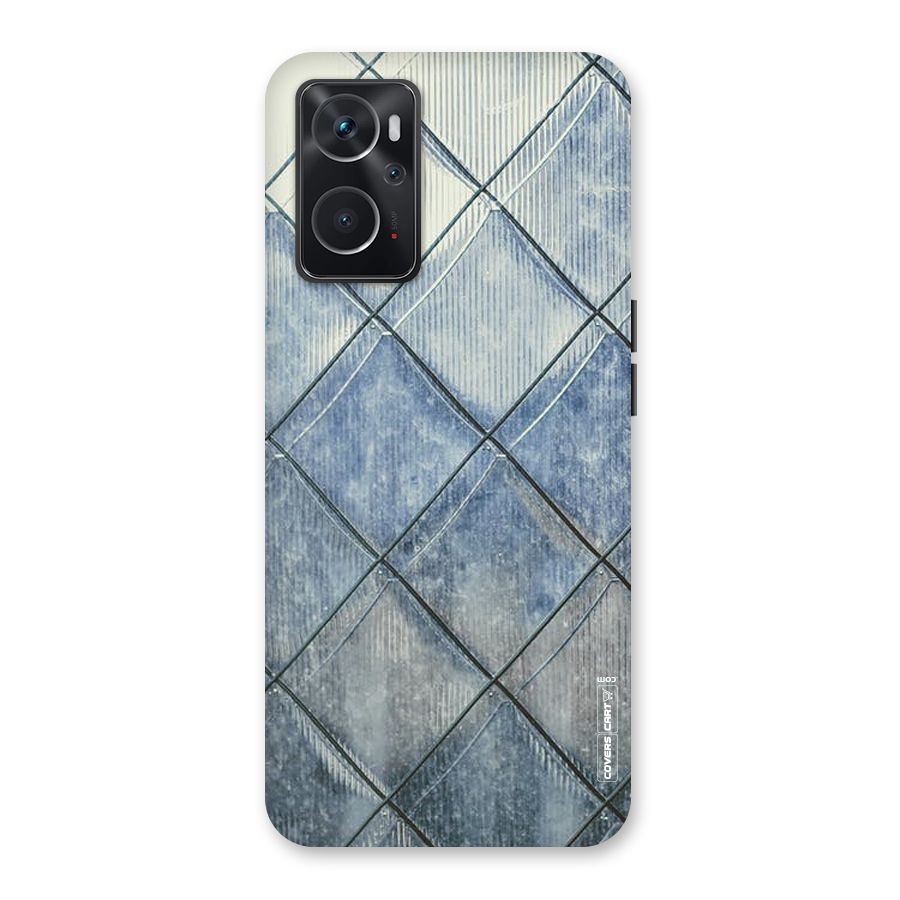 Steel Blue Pattern Back Case for Oppo K10 4G