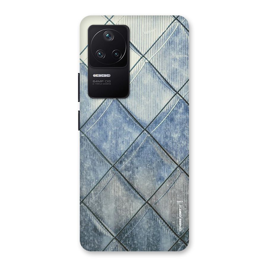 Steel Blue Pattern Back Case for Poco F4 5G