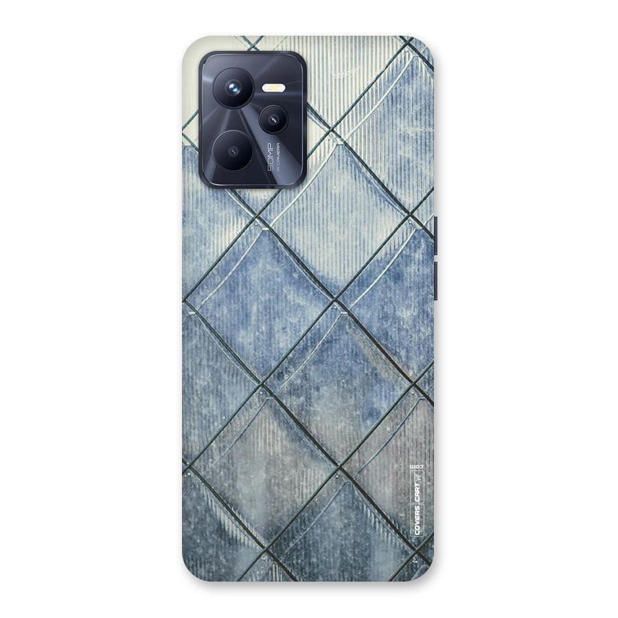 Steel Blue Pattern Back Case for Realme C35