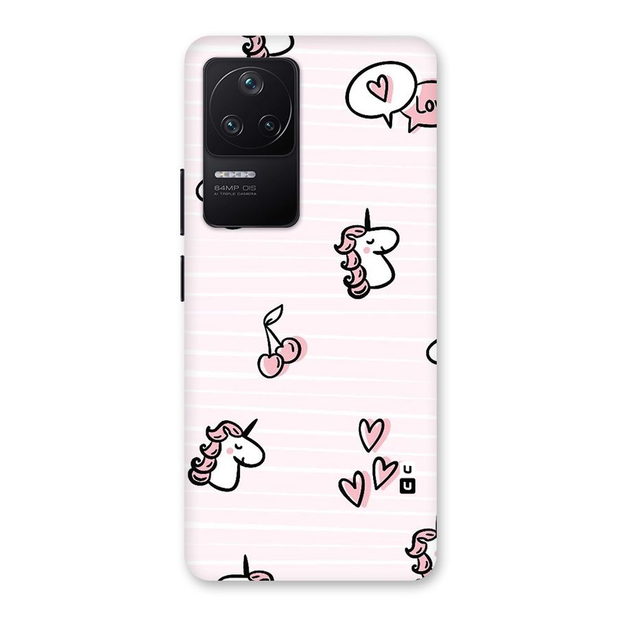 Strawberries And Unicorns Back Case for Poco F4 5G