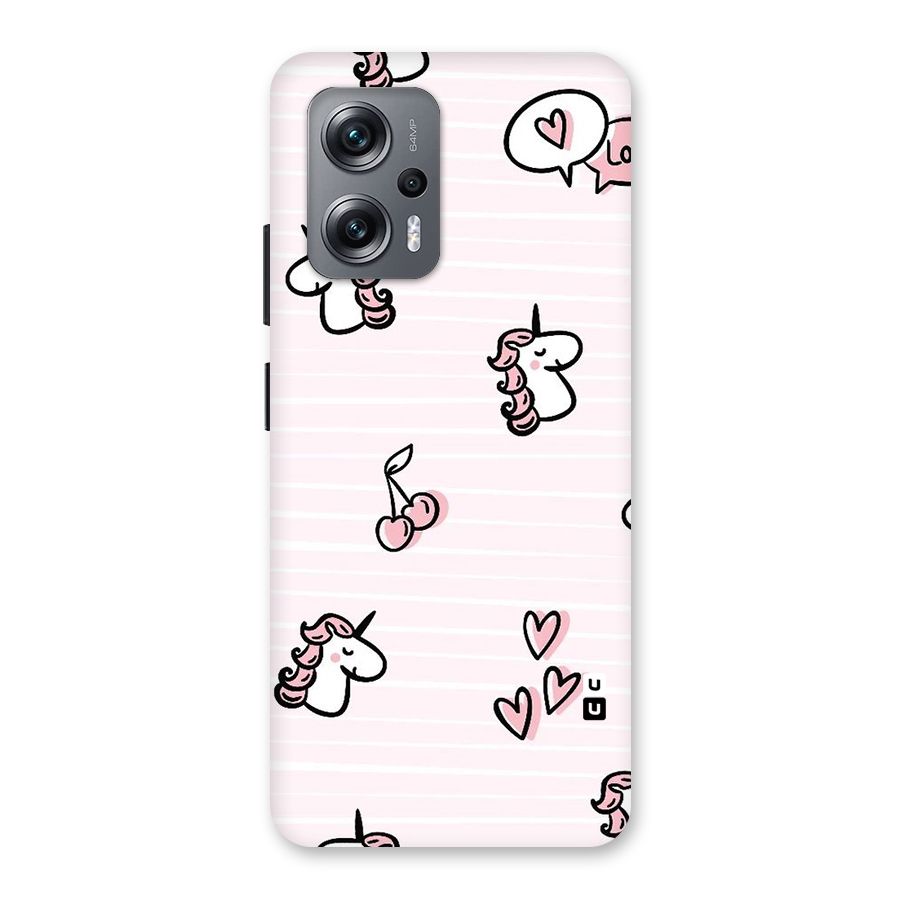Strawberries And Unicorns Back Case for Redmi K50i