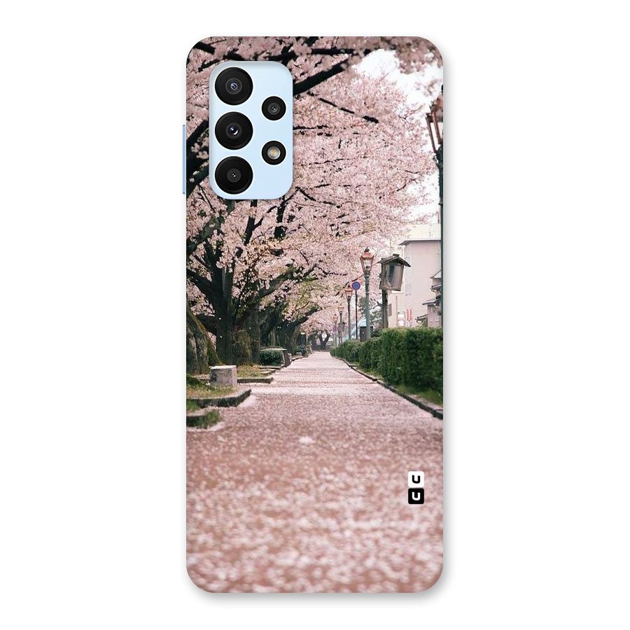 Street In Pink Flowers Back Case for Galaxy A23