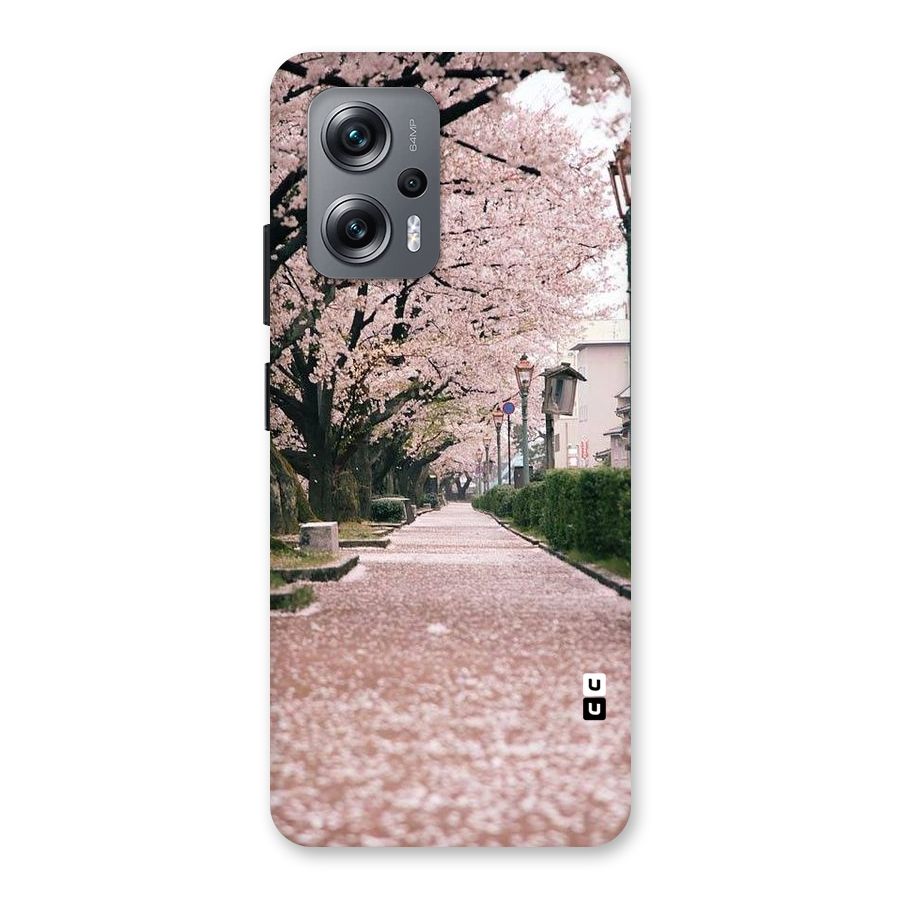 Street In Pink Flowers Back Case for Redmi K50i