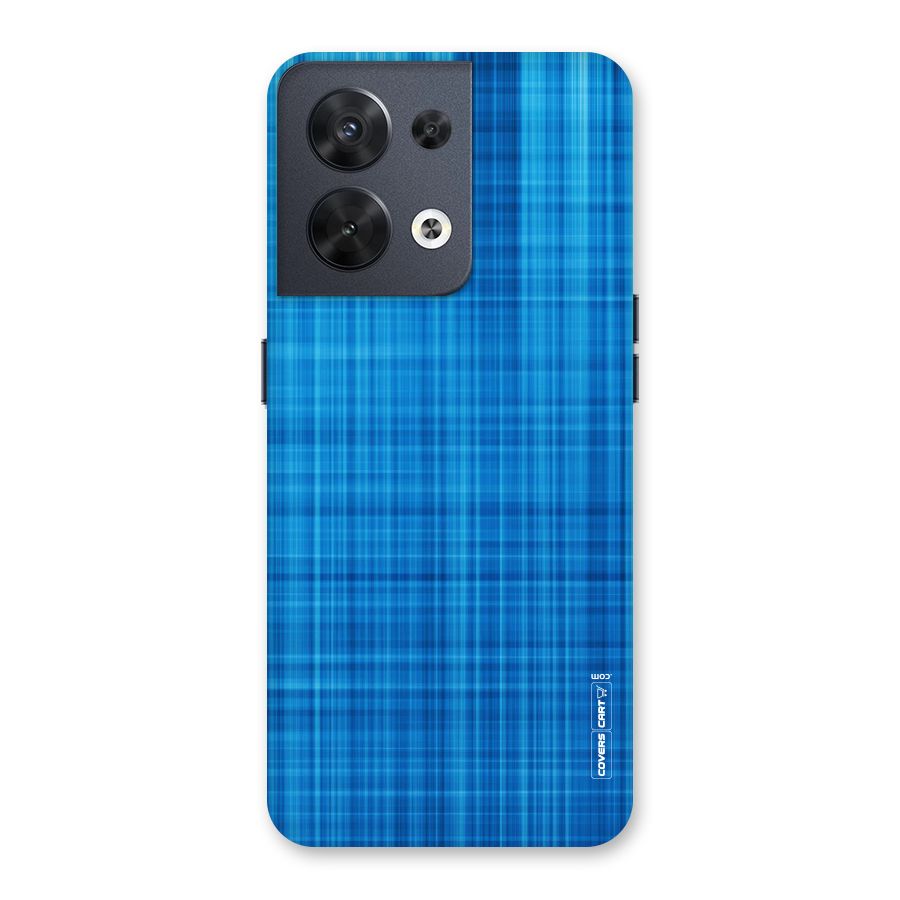 Stripe Blue Abstract Back Case for Oppo Reno8 5G
