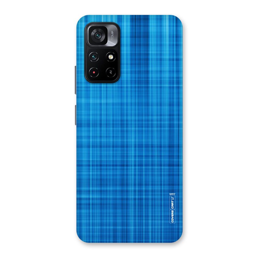 Stripe Blue Abstract Back Case for Poco M4 Pro 5G