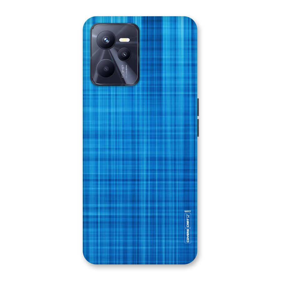 Stripe Blue Abstract Back Case for Realme C35