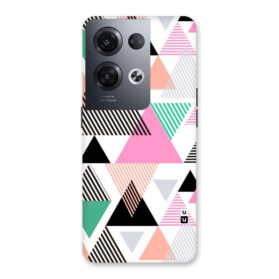 Stripes Abstract Colors Back Case for Oppo Reno8 Pro 5G