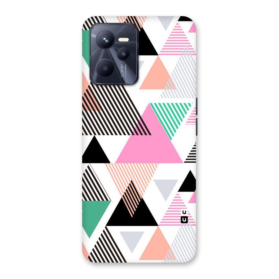 Stripes Abstract Colors Back Case for Realme C35