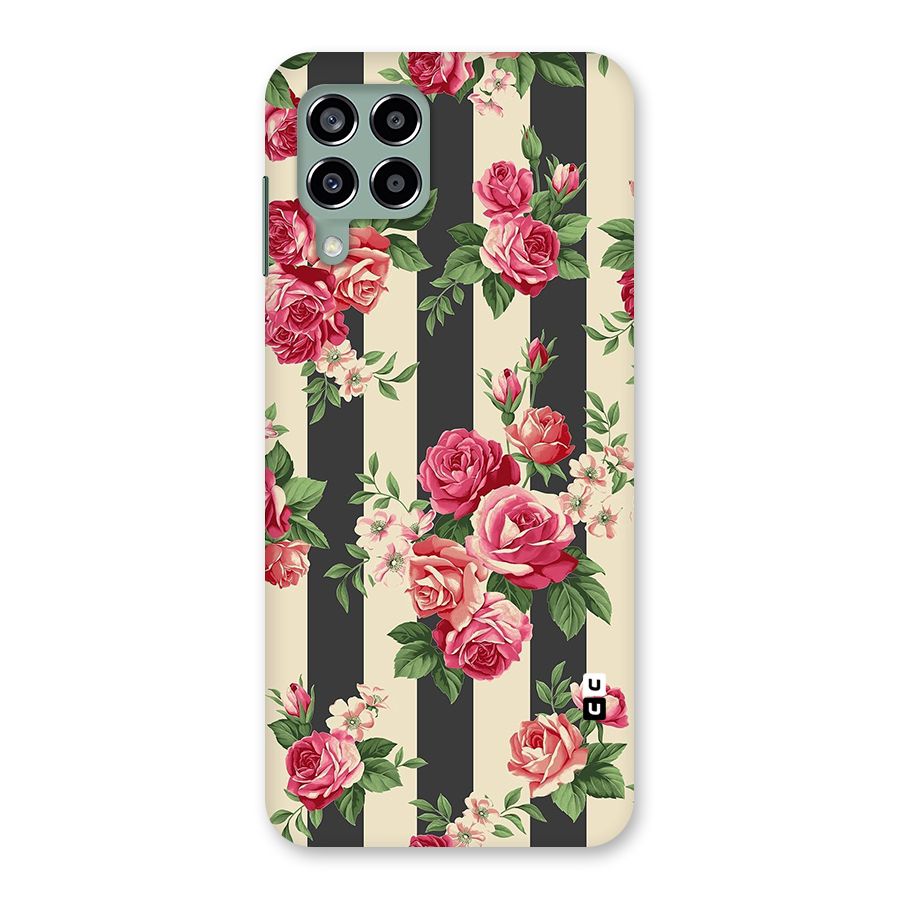 Stripes And Floral Back Case for Galaxy M33