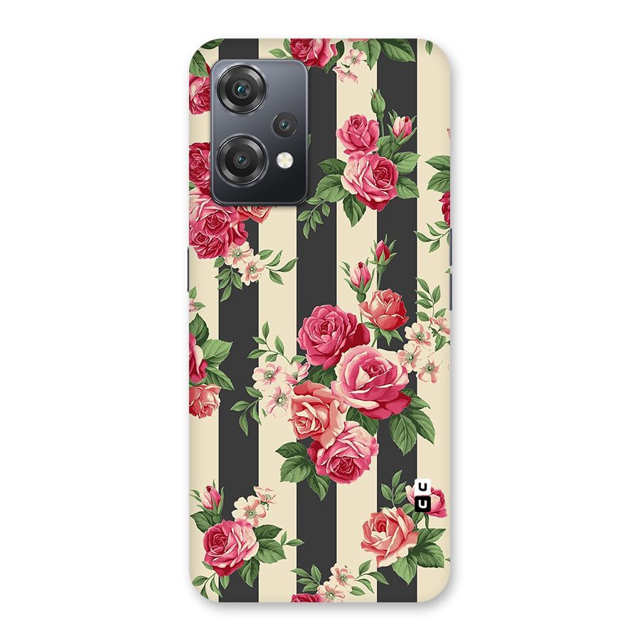 Stripes And Floral Back Case for OnePlus Nord CE 2 Lite 5G