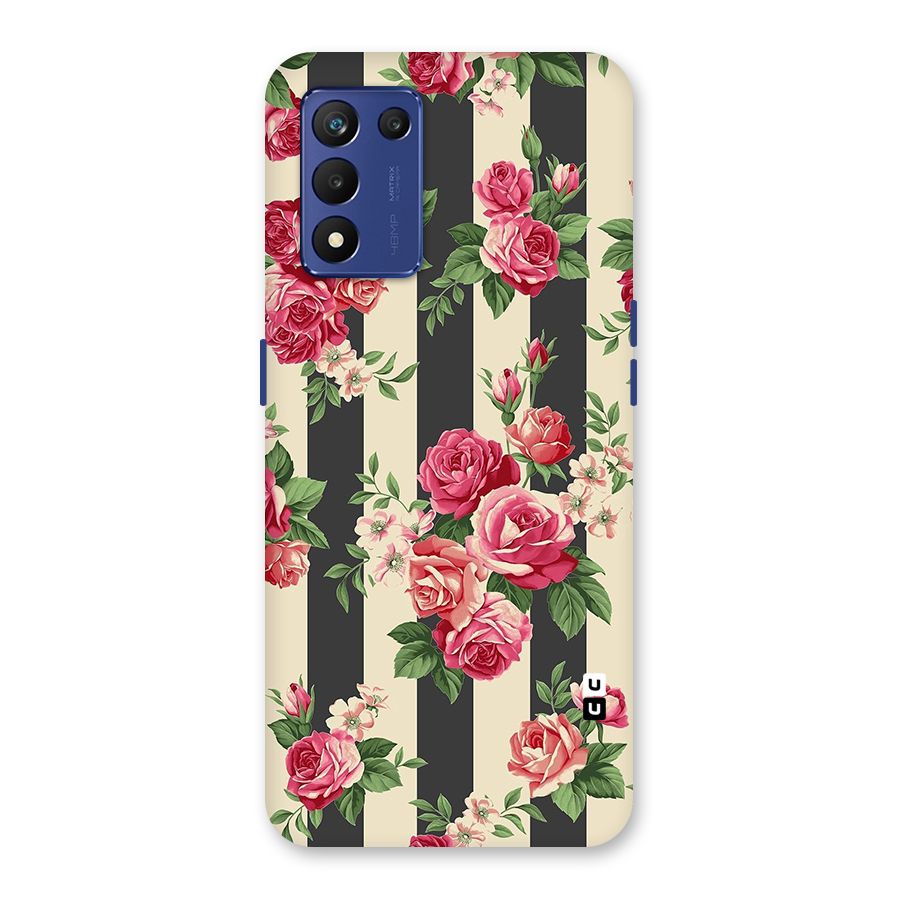Stripes And Floral Back Case for Realme 9 5G Speed