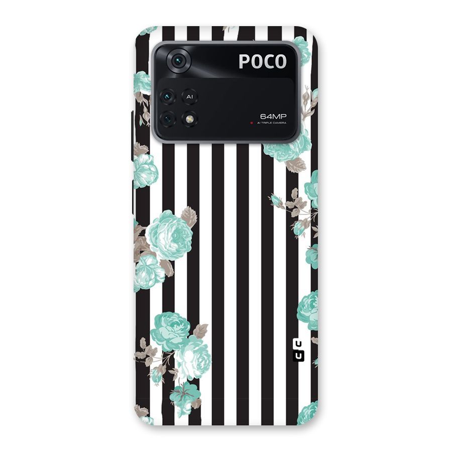 Stripes Bloom Back Case for Poco M4 Pro 4G
