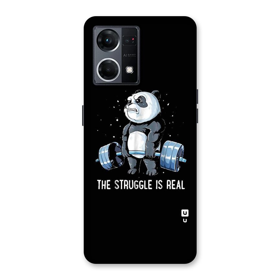 Struggle is Real Glass Back Case for Oppo F21 Pro 5G