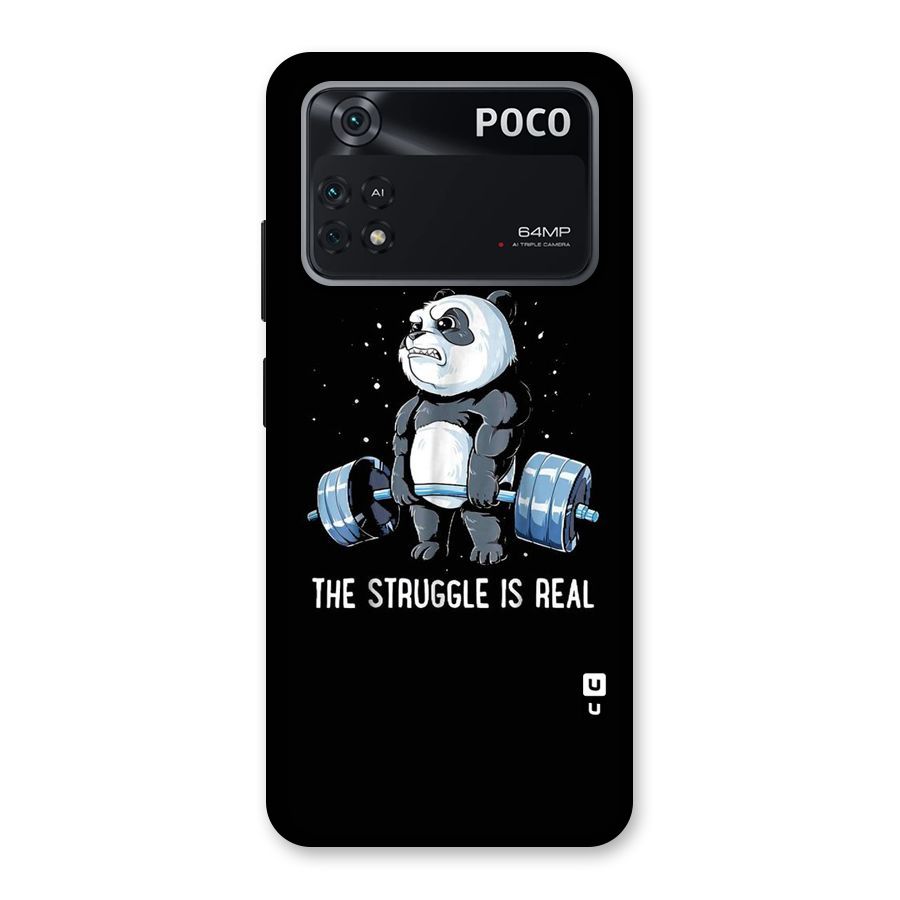 Struggle is Real Panda Back Case for Poco M4 Pro 4G