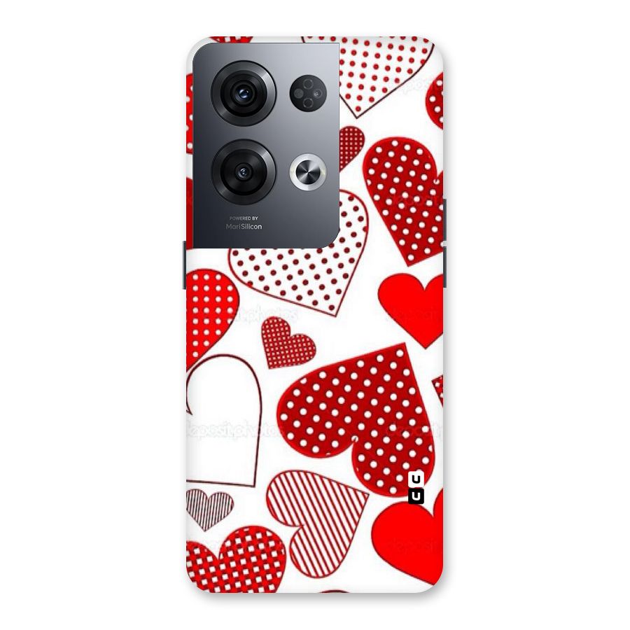 Style Hearts Back Case for Oppo Reno8 Pro 5G