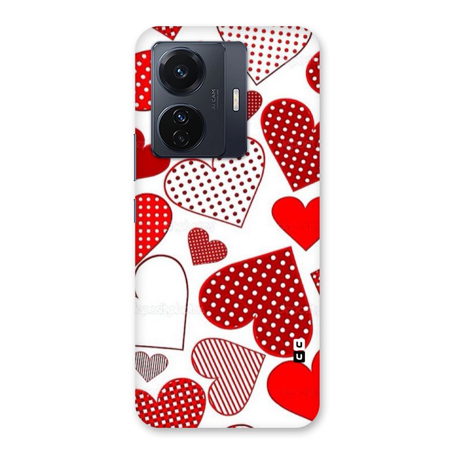 Style Hearts Back Case for Vivo T1 Pro