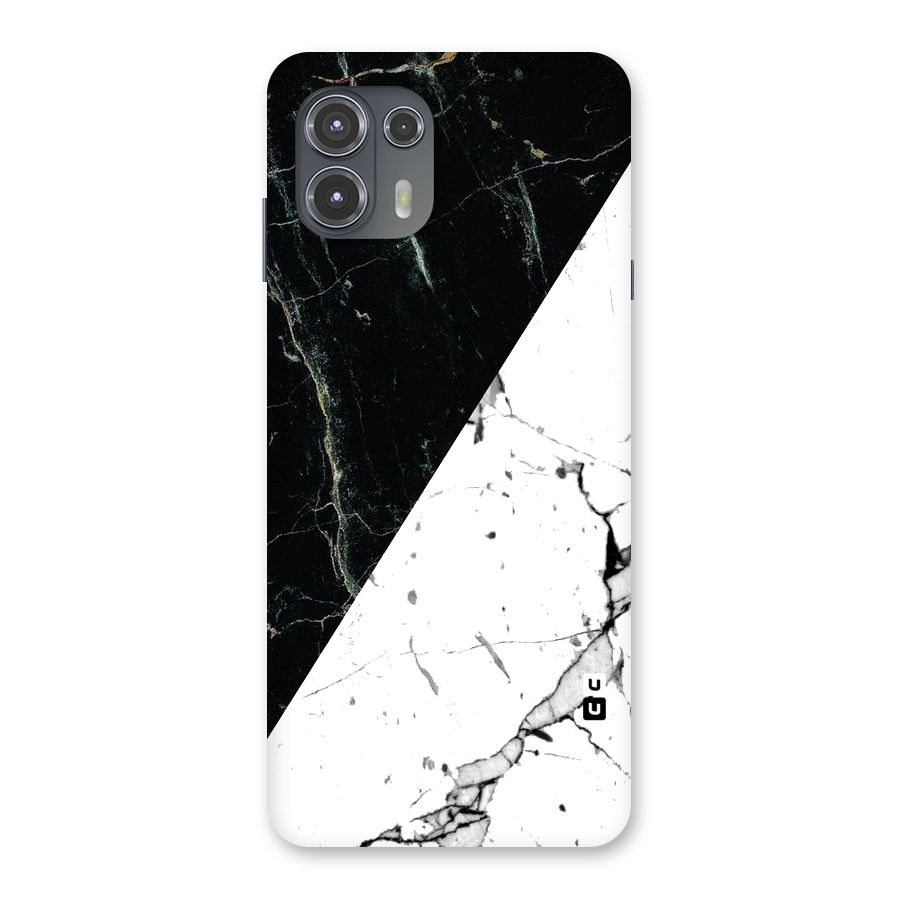 Stylish Diagonal Marble Back Case for Motorola Edge 20 Fusion