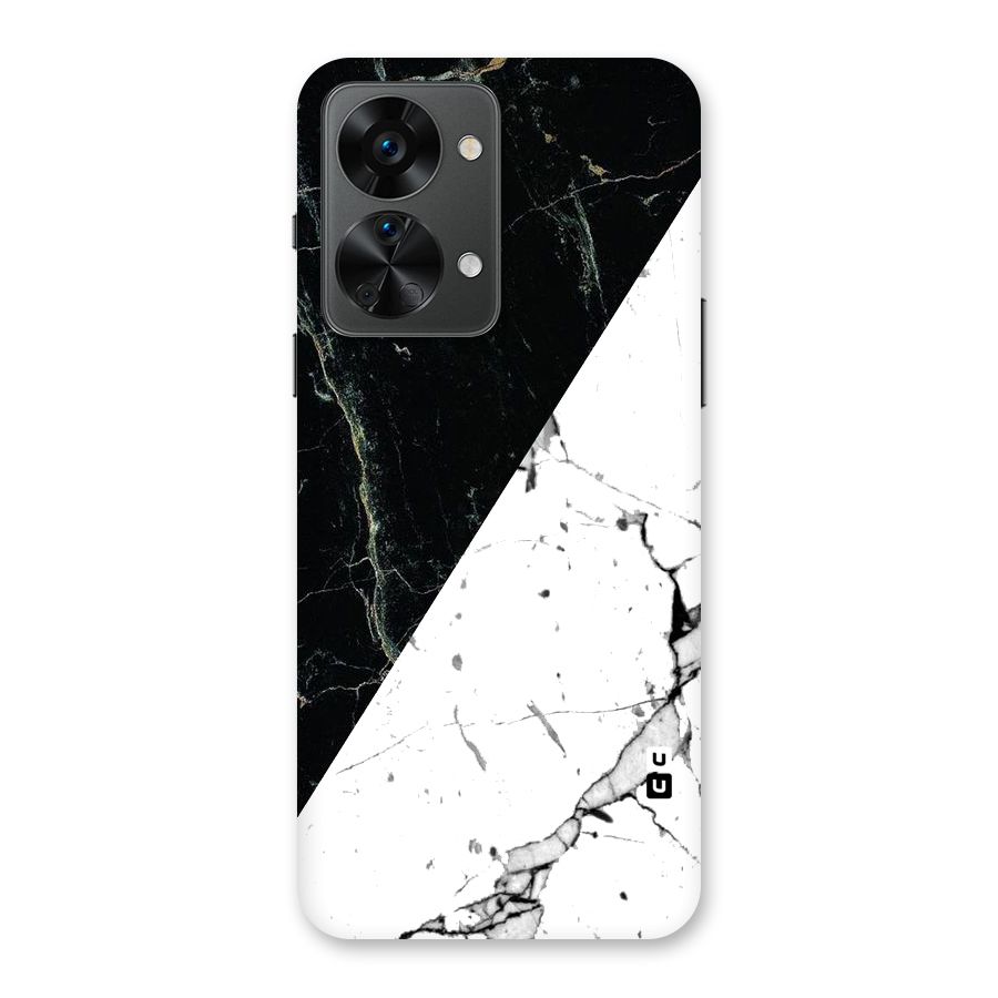 Stylish Diagonal Marble Back Case for OnePlus Nord 2T