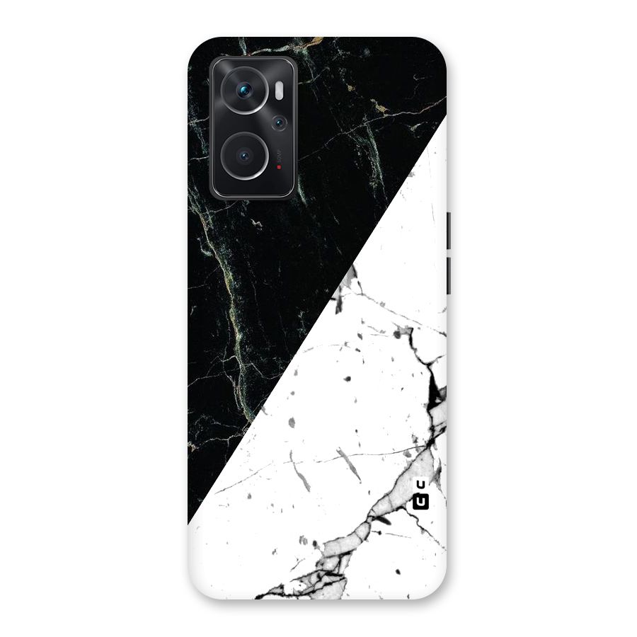 Stylish Diagonal Marble Back Case for Oppo K10 4G