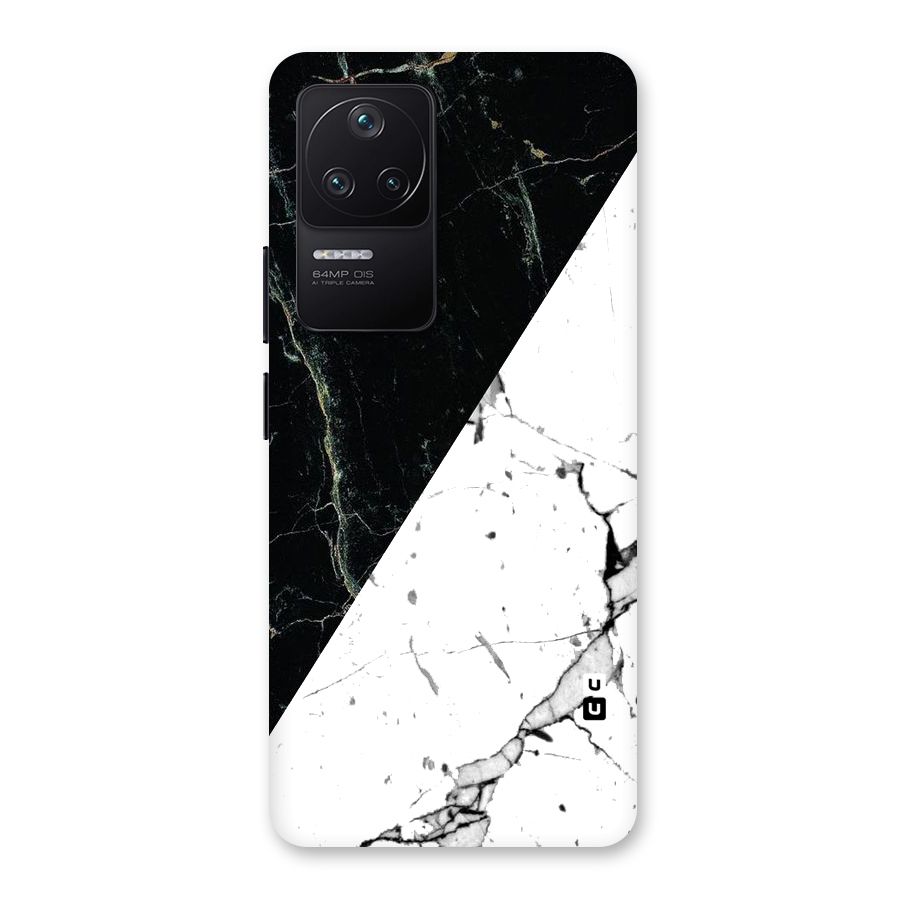 Stylish Diagonal Marble Back Case for Poco F4 5G