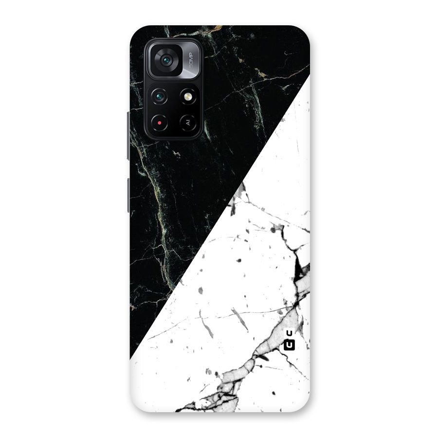 Stylish Diagonal Marble Back Case for Poco M4 Pro 5G