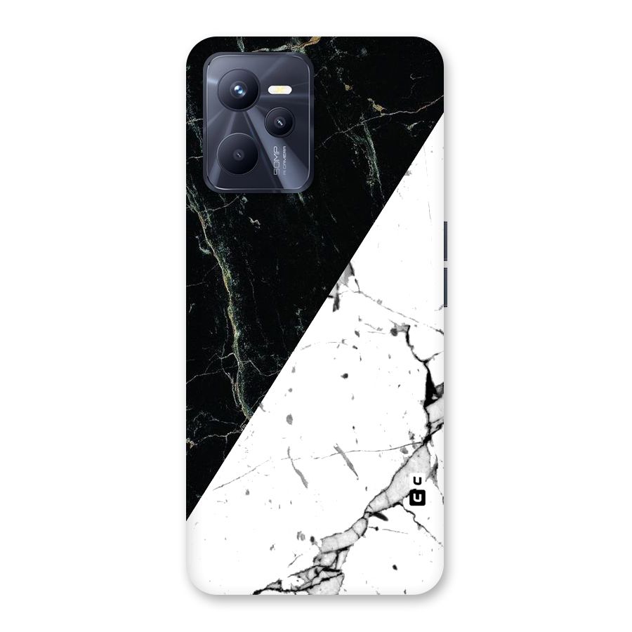Stylish Diagonal Marble Back Case for Realme C35