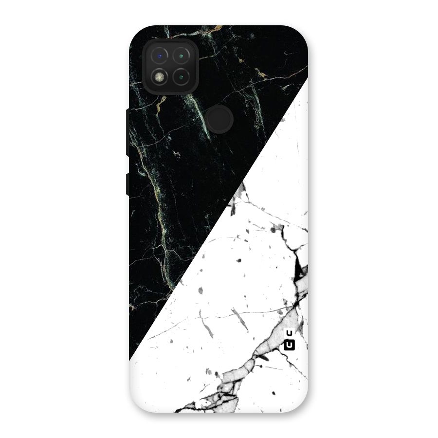 Stylish Diagonal Marble Back Case for Redmi 9 Activ