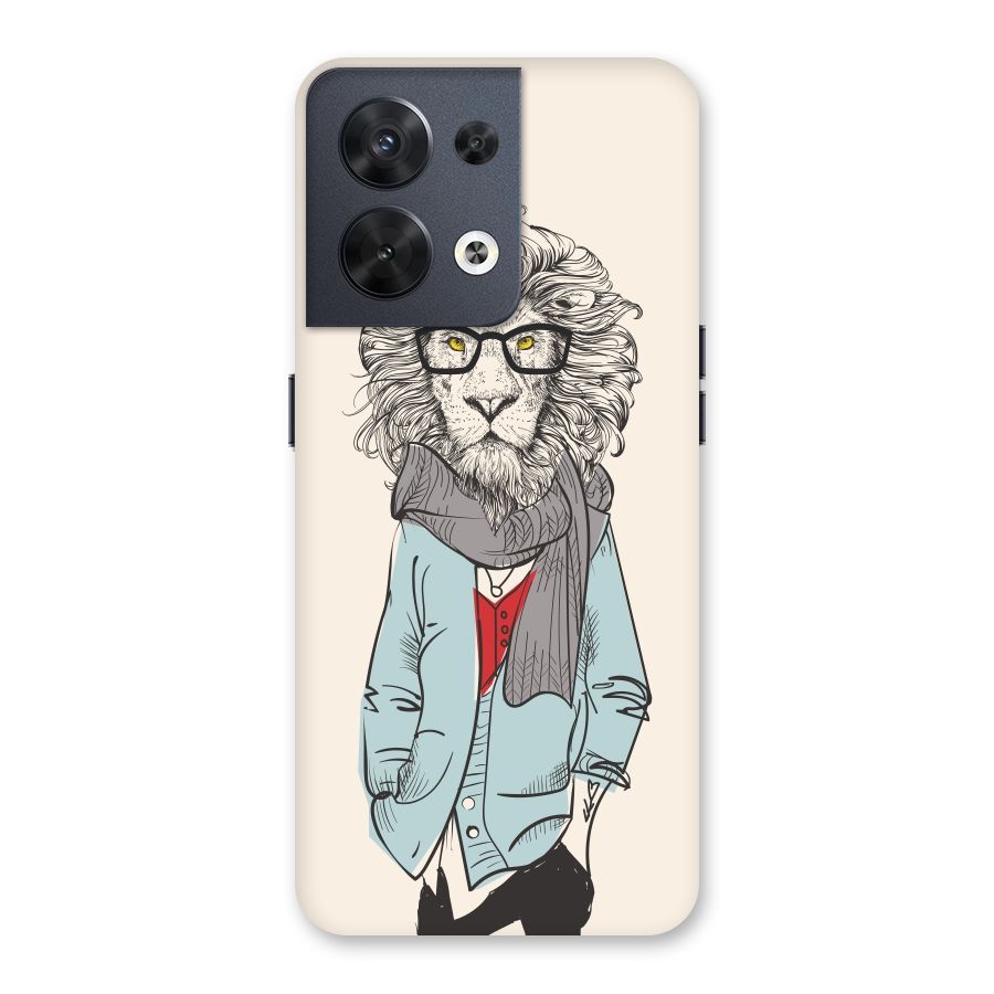 Stylish Lion Back Case for Oppo Reno8 5G