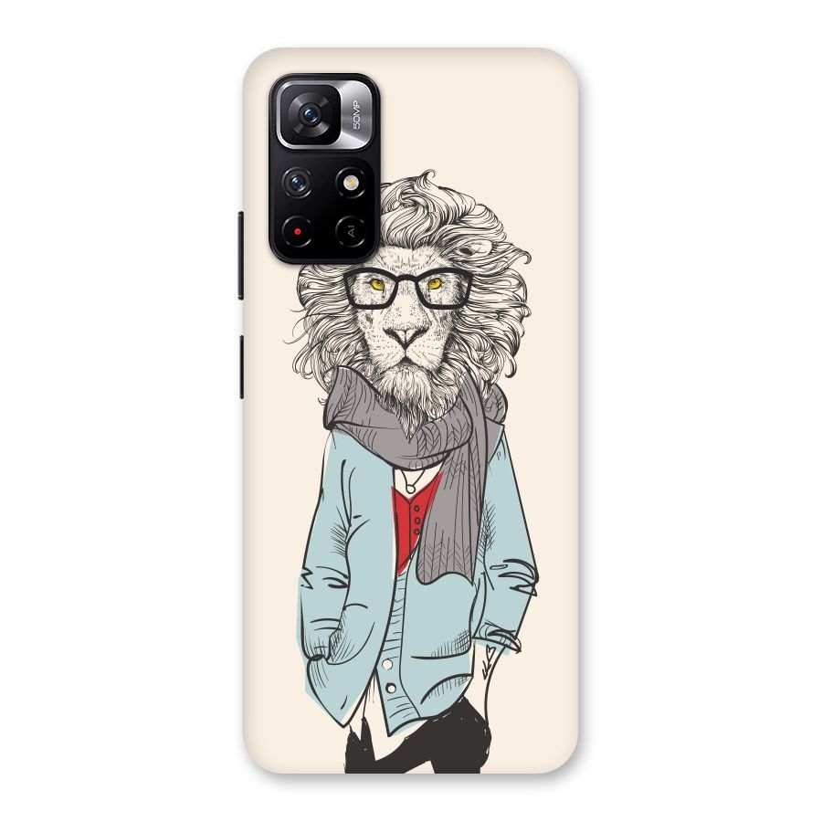 Stylish Lion Back Case for Redmi Note 11T 5G