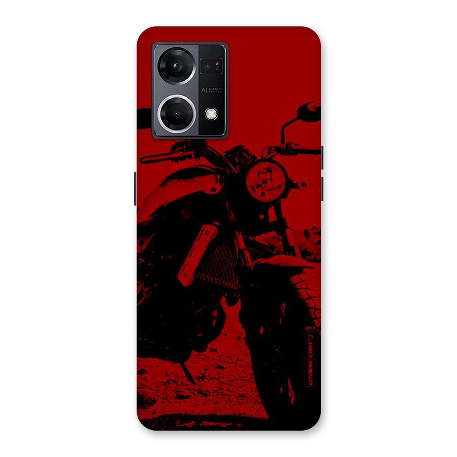 Stylish Ride Red Glass Back Case for Oppo F21 Pro 5G