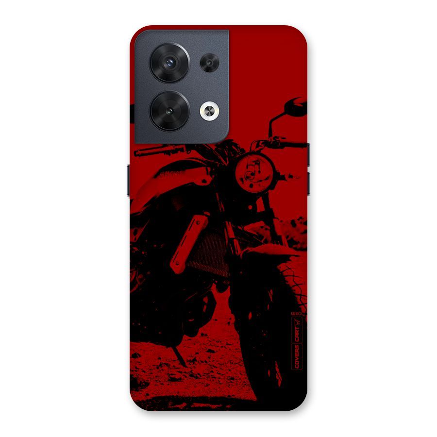 Stylish Ride Red Back Case for Oppo Reno8 5G