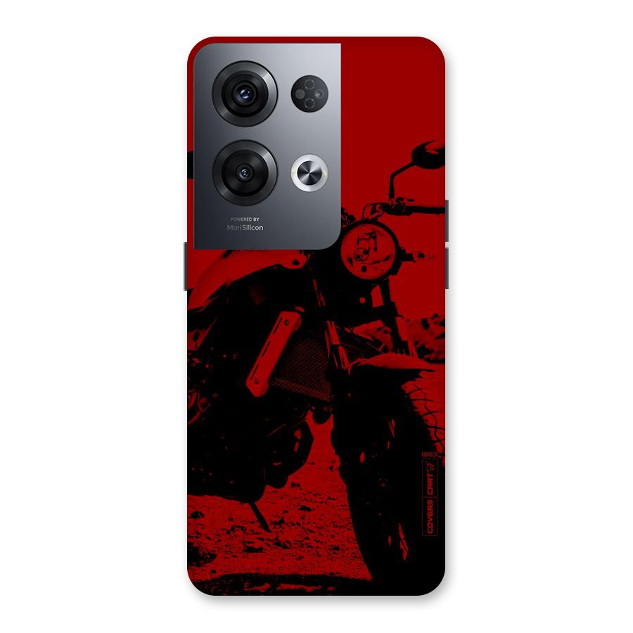 Stylish Ride Red Back Case for Oppo Reno8 Pro 5G