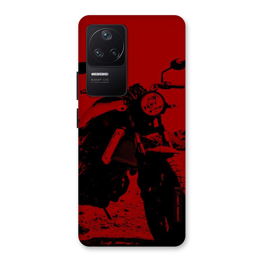 Stylish Ride Red Back Case for Poco F4 5G