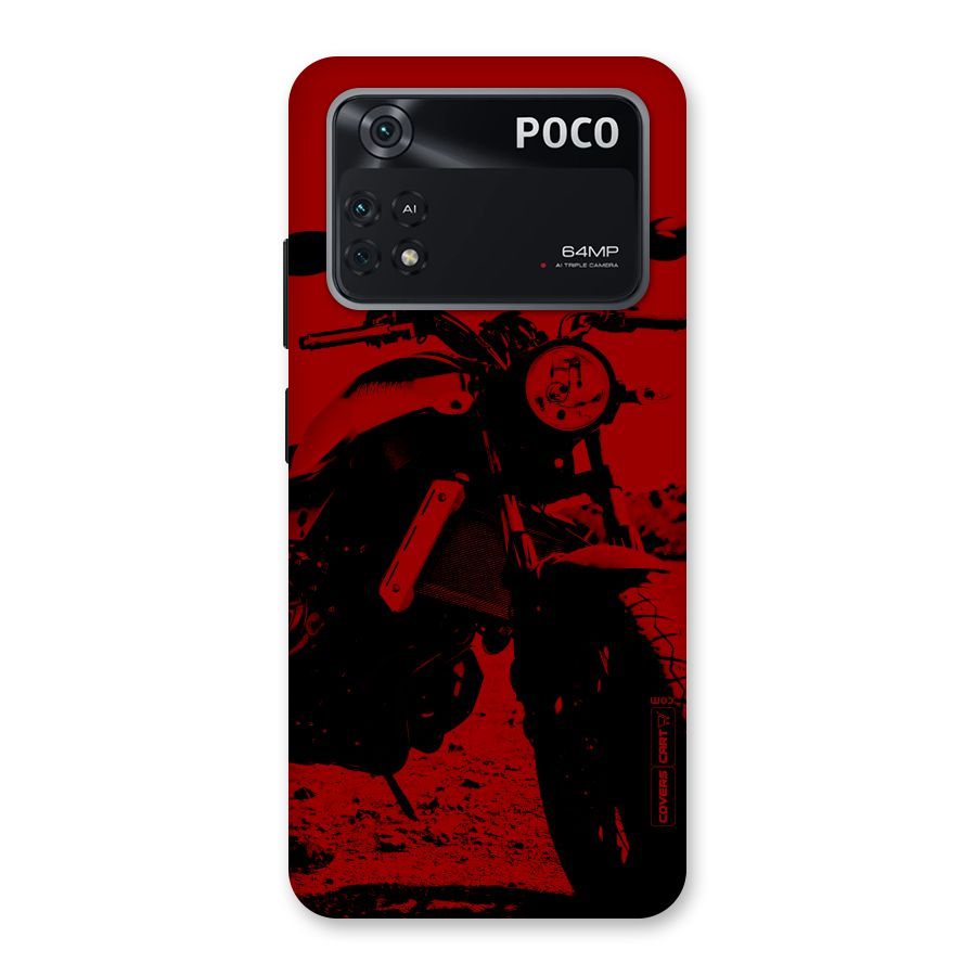 Stylish Ride Red Back Case for Poco M4 Pro 4G