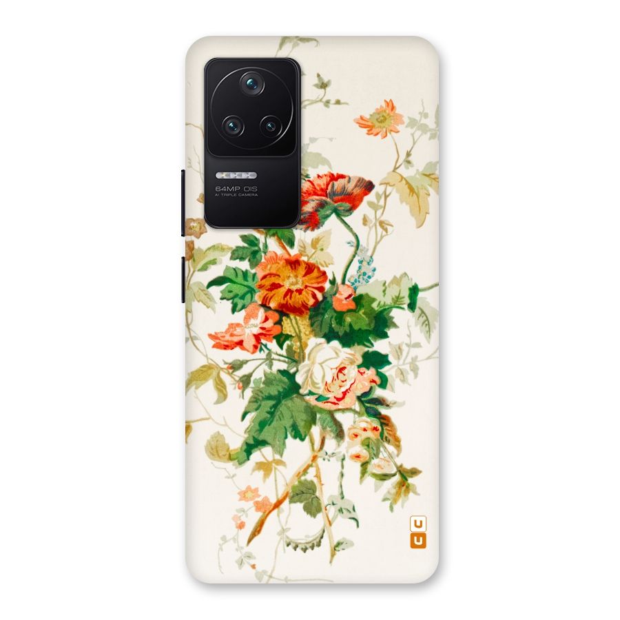 Summer Floral Back Case for Poco F4 5G