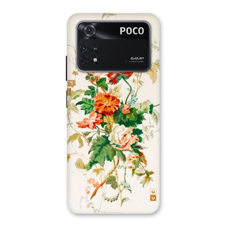 Summer Floral Back Case for Poco M4 Pro 4G
