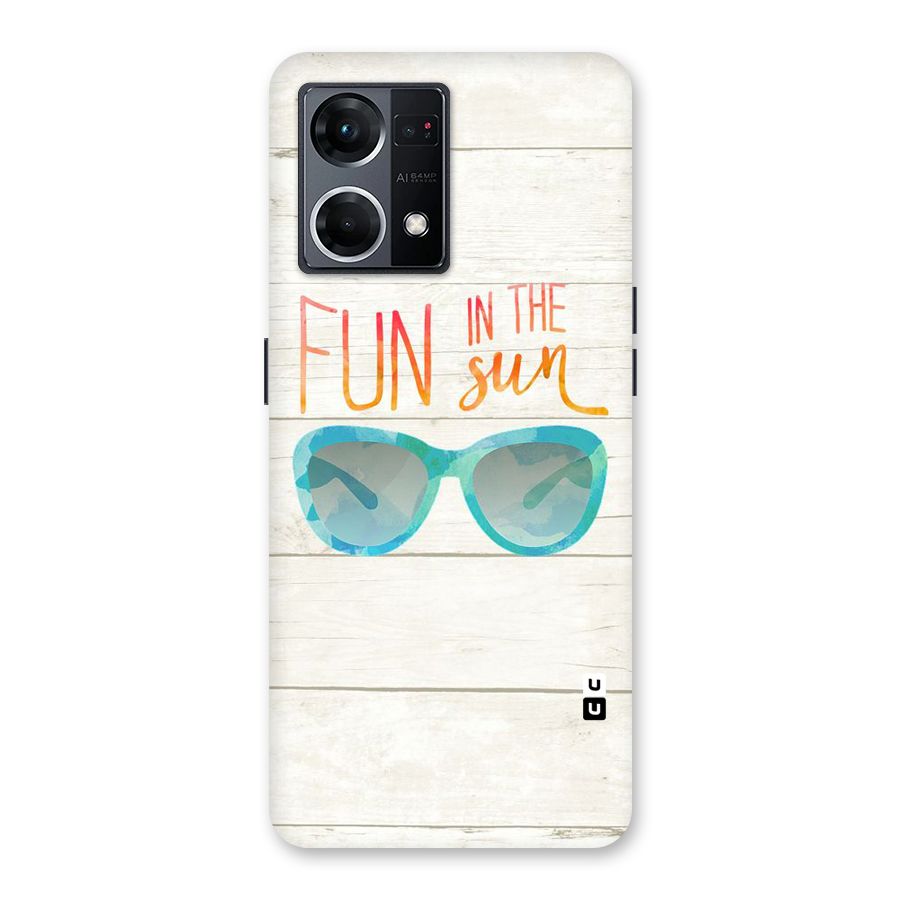 Sun Fun Glass Back Case for Oppo F21 Pro 5G