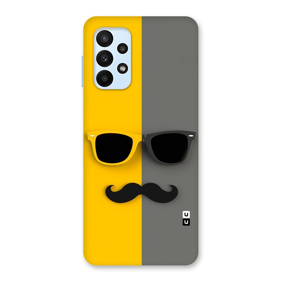 Sunglasses and Moustache Back Case for Galaxy A23