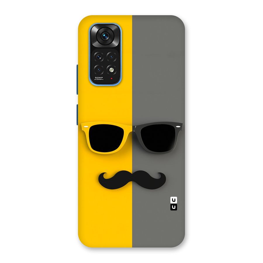 Sunglasses and Moustache Back Case for Redmi Note 11S