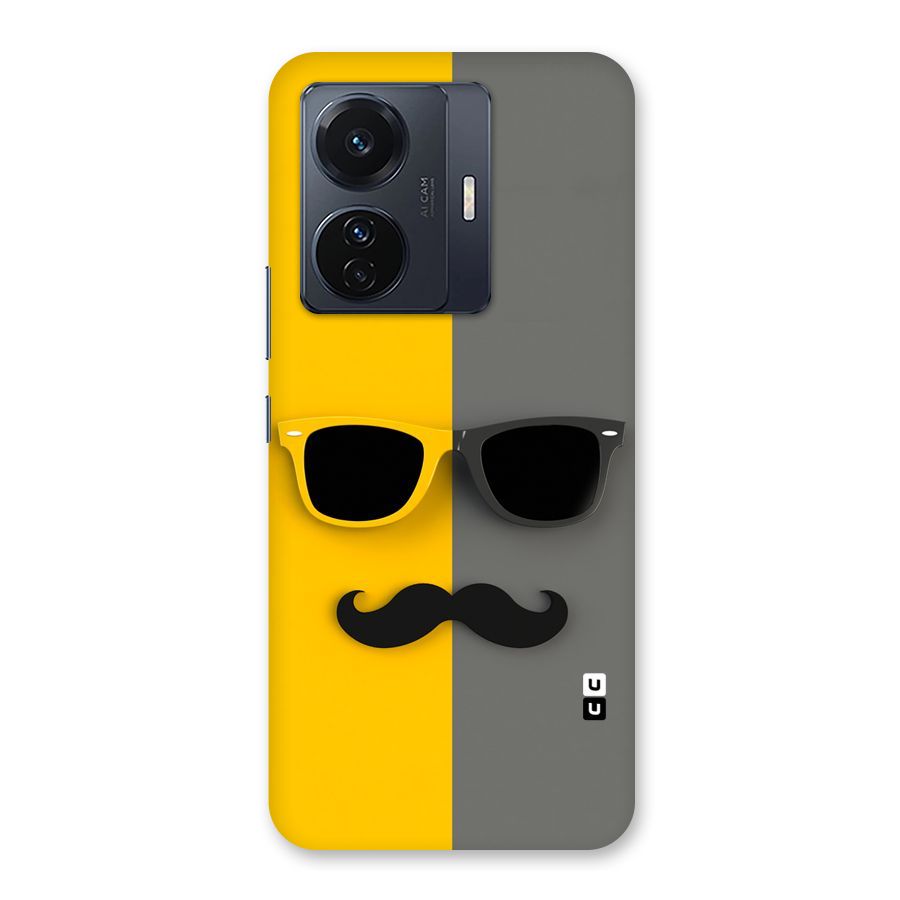 Sunglasses and Moustache Back Case for Vivo T1 Pro