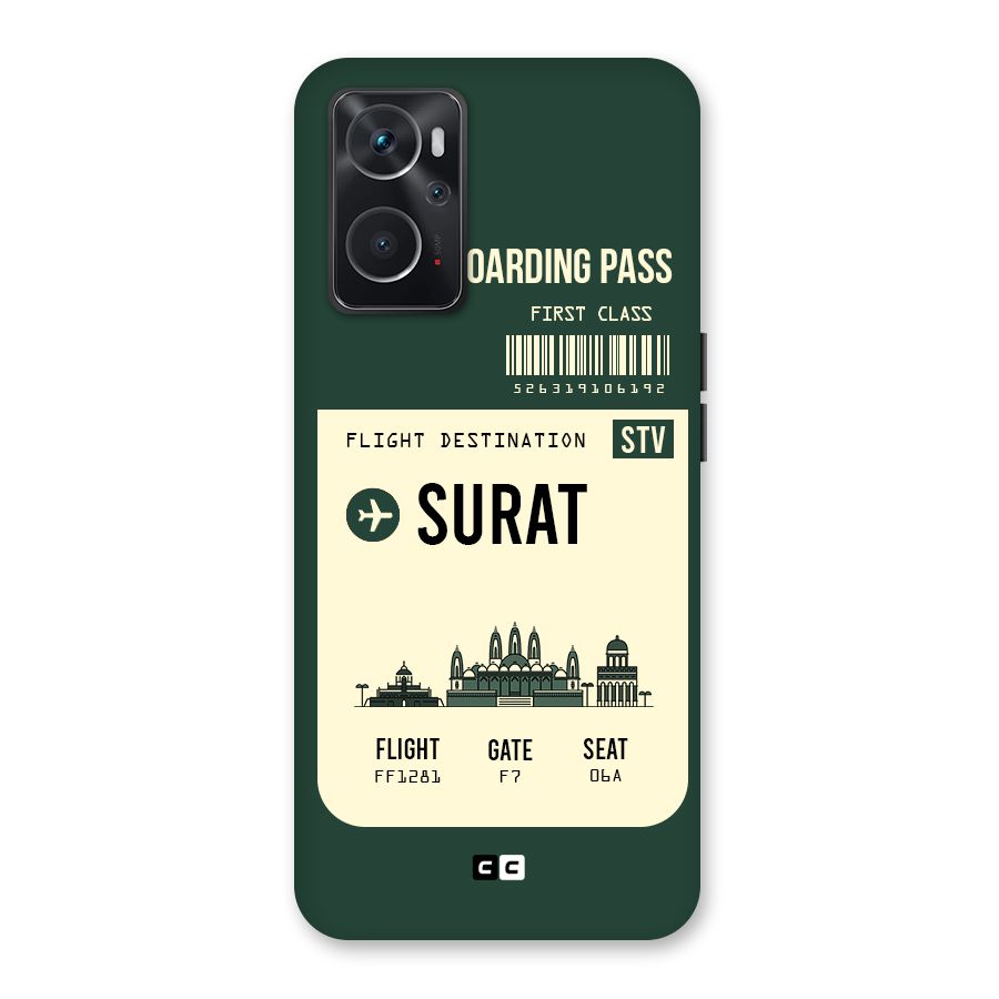 Surat Boarding Pass Back Case for Oppo K10 4G