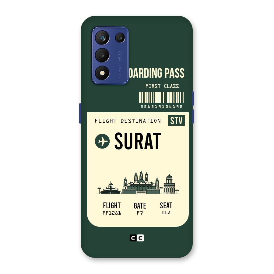 Surat Boarding Pass Back Case for Realme 9 5G Speed