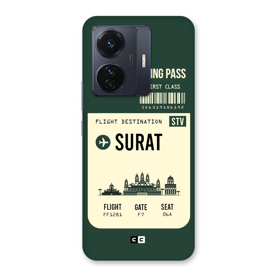 Surat Boarding Pass Back Case for Vivo T1 Pro