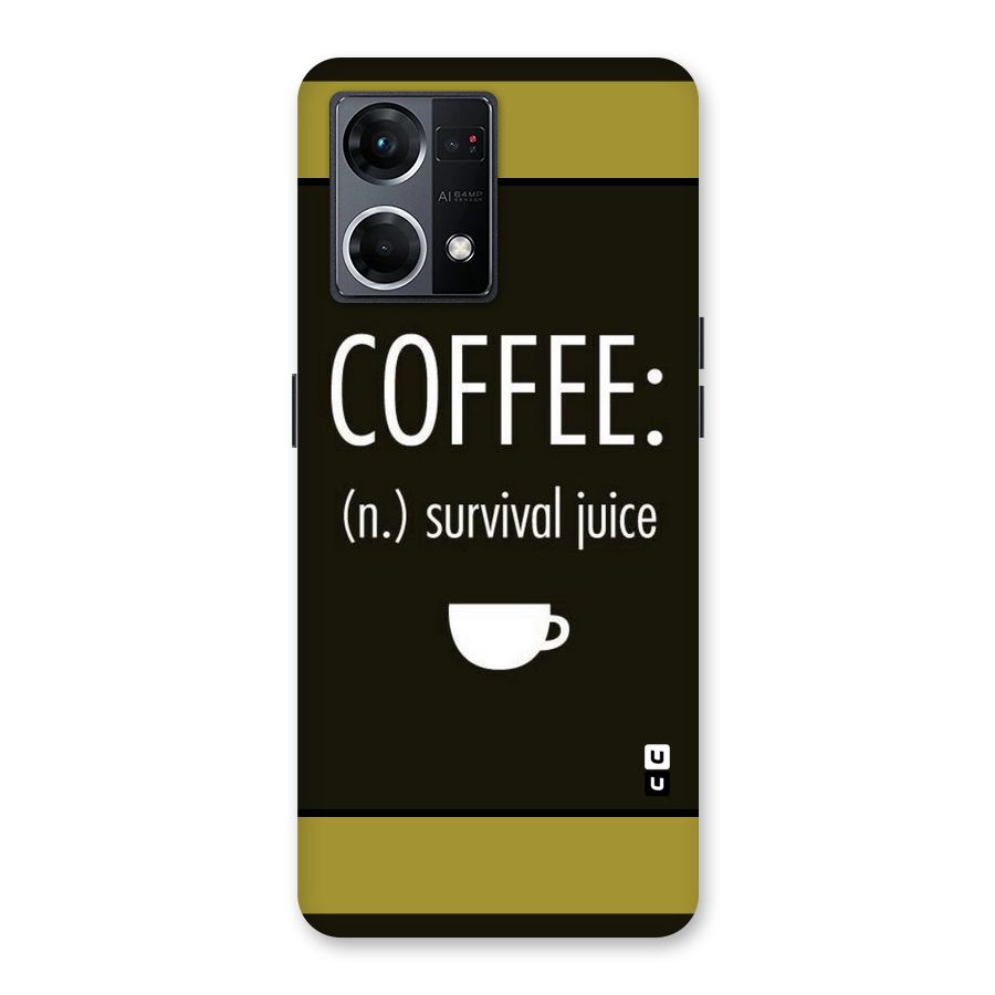 Survival Juice Glass Back Case for Oppo F21 Pro 5G