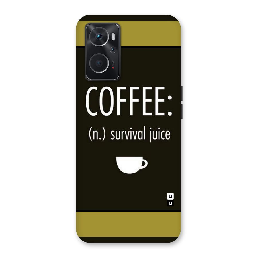 Survival Juice Back Case for Oppo K10 4G