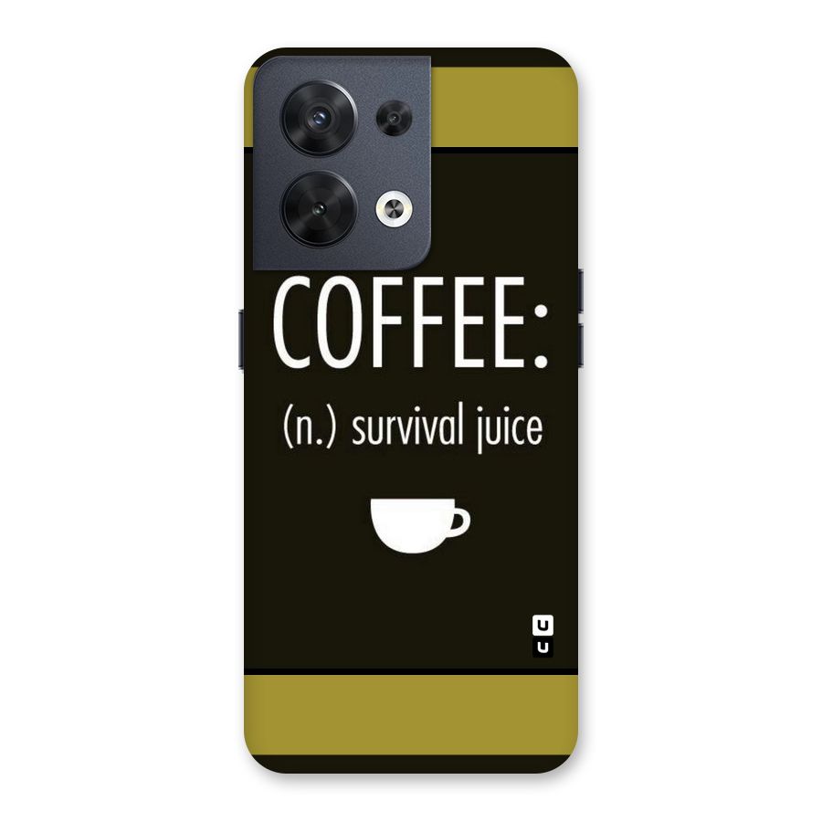 Survival Juice Back Case for Oppo Reno8 5G