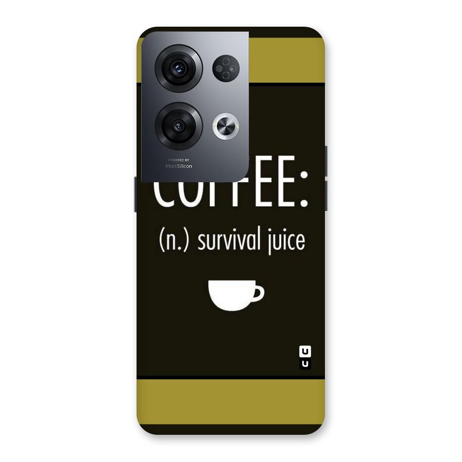 Survival Juice Back Case for Oppo Reno8 Pro 5G